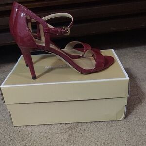 Michael Kors Burgundy Strappy Heels